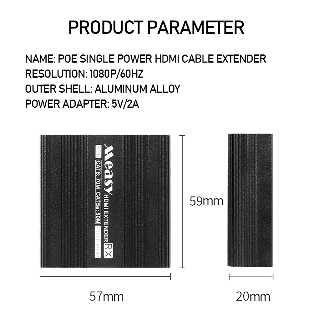 1080P70MHDMIExtenderTransmitterReceiverOverRJ45NetworkCAT5E67CablewithPOEPowerSupplyDualScreenDispla-1972329-11