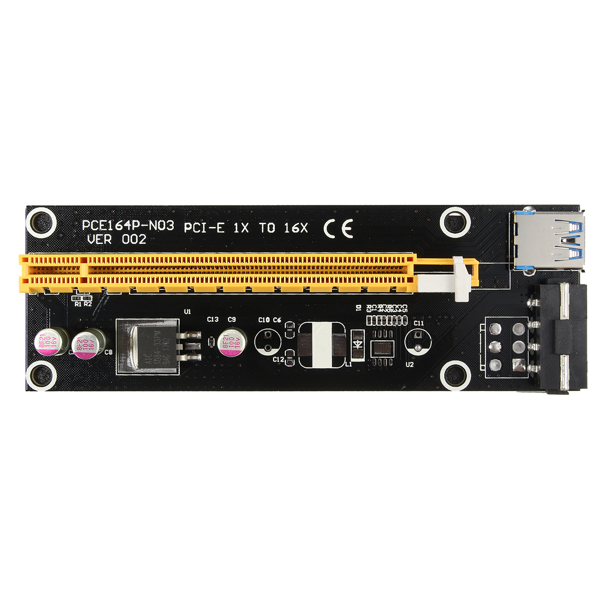 1Xto16XPCI-EGraphicsCardExtensionCableUSB30ExpansionCardPowerSupplywithSATACable-1936705-6