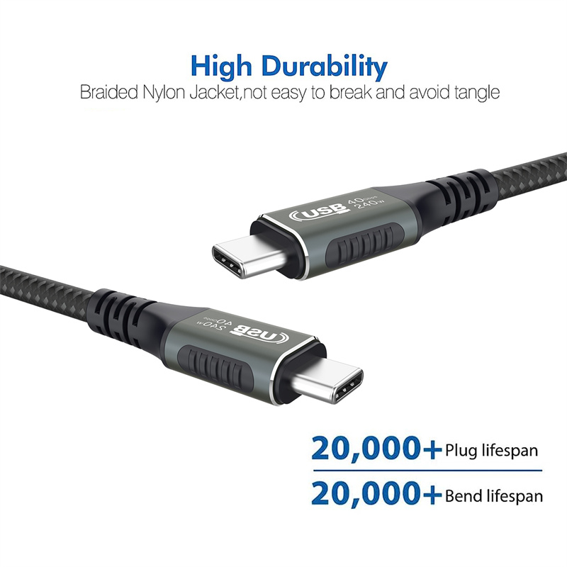 BakeeyUSB4Cable40GbpsPD240WThunderbolt48K60HzType-CFastChargingCableThunderbolt3Type-CtoCDataTransfe-2012689-8