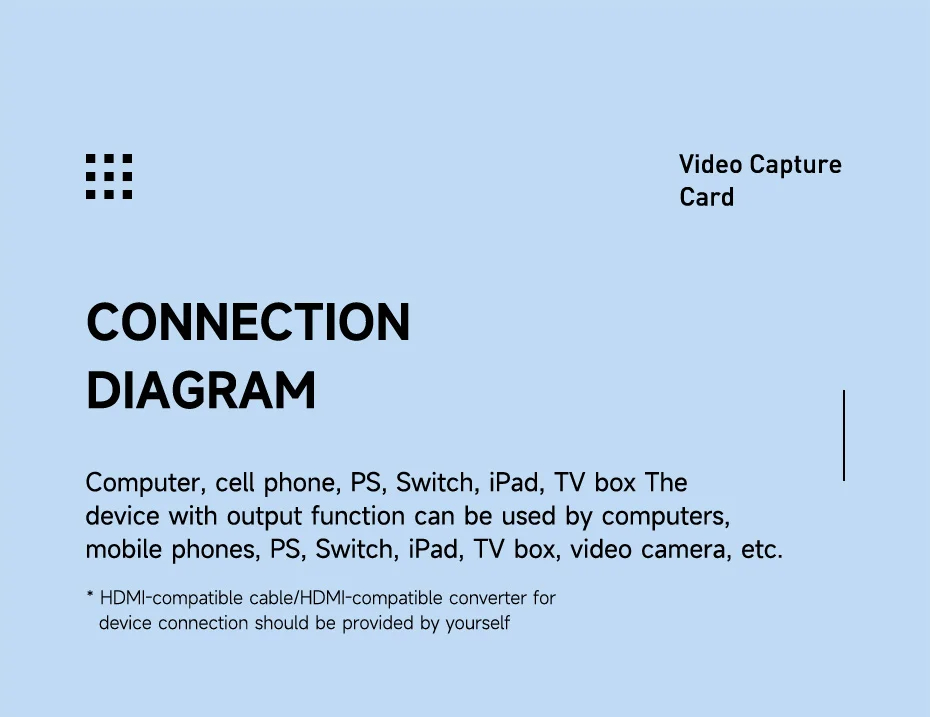 HAGiBiSUSB30VideoCaptureCardHDtoUSBType-CGameGrabberRecord1080P60HzAluminumAlloyShellMS2130forSwitch-2010386-16