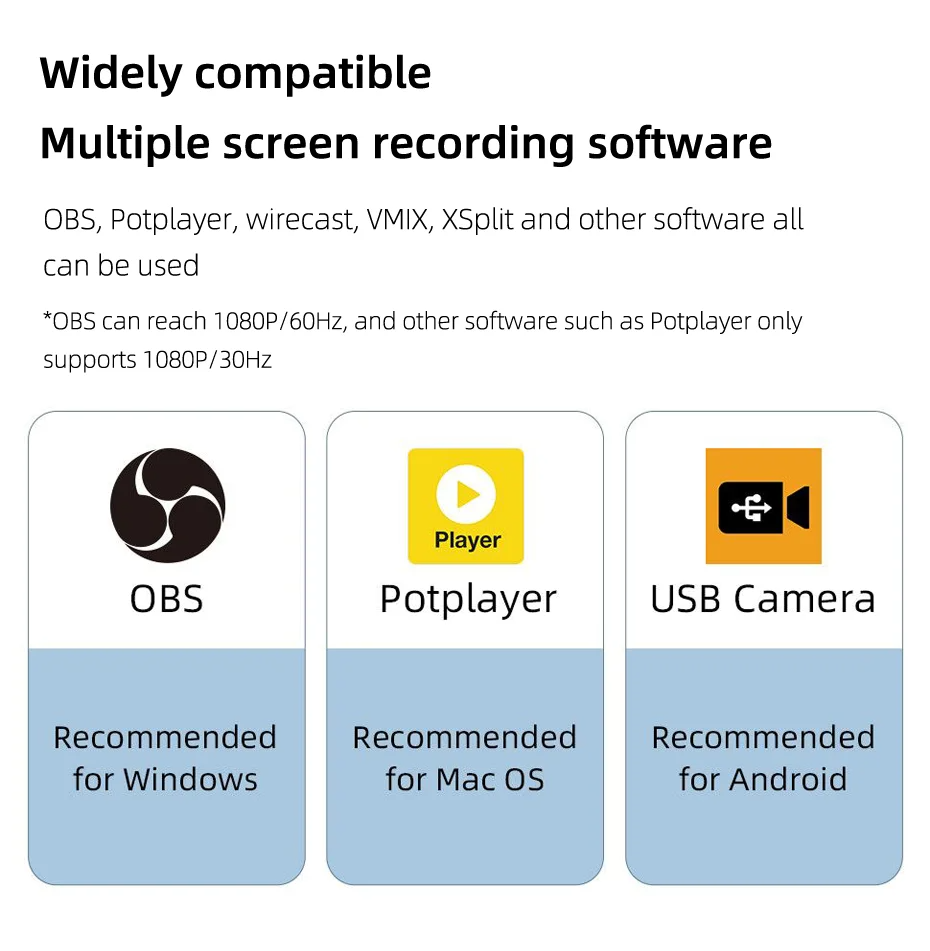 HAGiBiSUSB30VideoCaptureCardHDtoUSBType-CGameGrabberRecord1080P60HzAluminumAlloyShellMS2130forSwitch-2010386-18