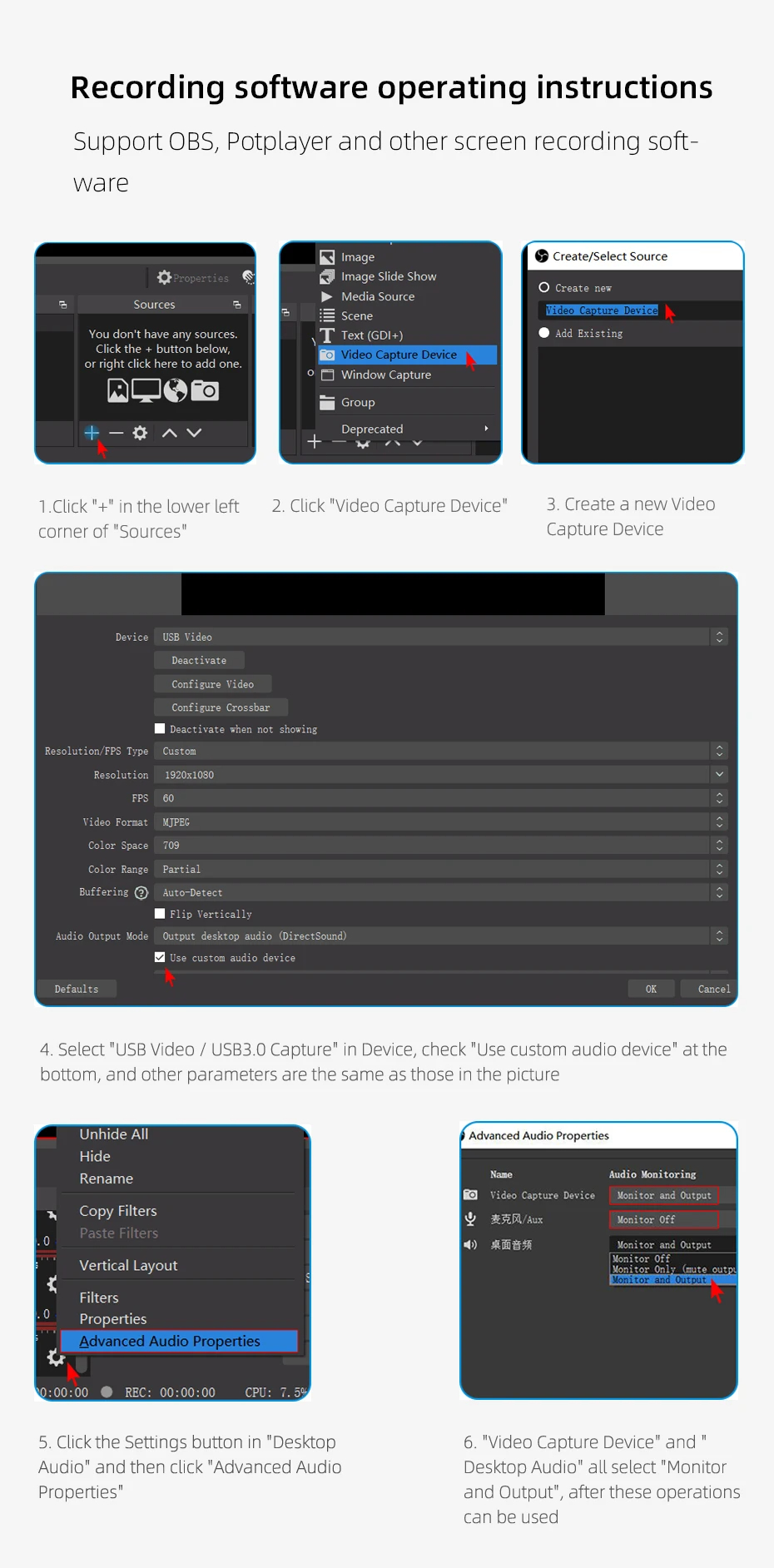 HAGiBiSUSB30VideoCaptureCardHDtoUSBType-CGameGrabberRecord1080P60HzAluminumAlloyShellMS2130forSwitch-2010386-19