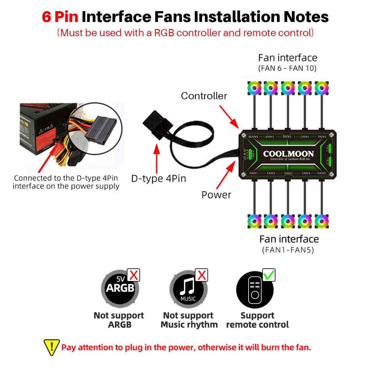 120mmComputerPCCoolerCoolingFanRGBLEDMulticolor-modeQuietChassisFanWithController-1940489-14