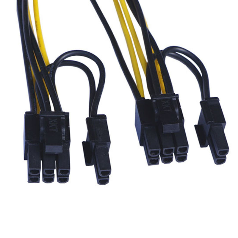 5PCS22cm8PinFemaleto2x8Pin62MaleGPUPowerCablePCI-ESplitterCordForMotherboardGraphicsCardGPUPowerData-1978852-3