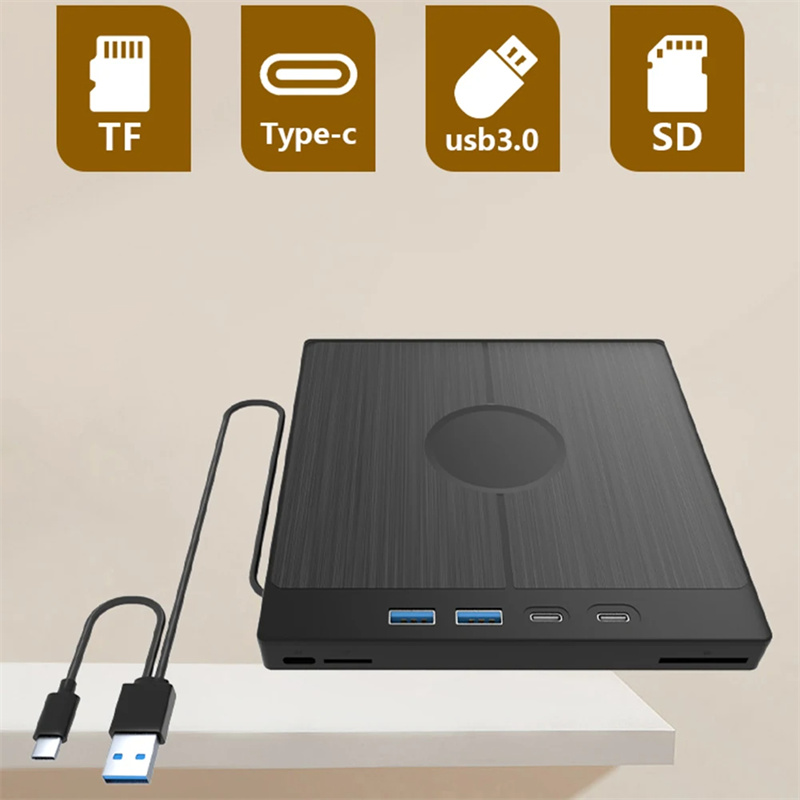 7in1ExternalCDDVDDriveCDBurnerwith2USBType-CPortsUSB30PortableCDDVDBurner1TFSDCardSlotsOpticalDrives-2010468-2