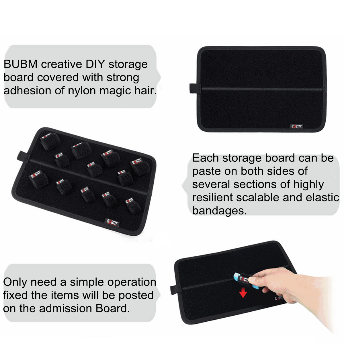 BUBMStorageBoardMSizeNylonTwo-sidedDIYStorageBagforCableCharger-1972812-2