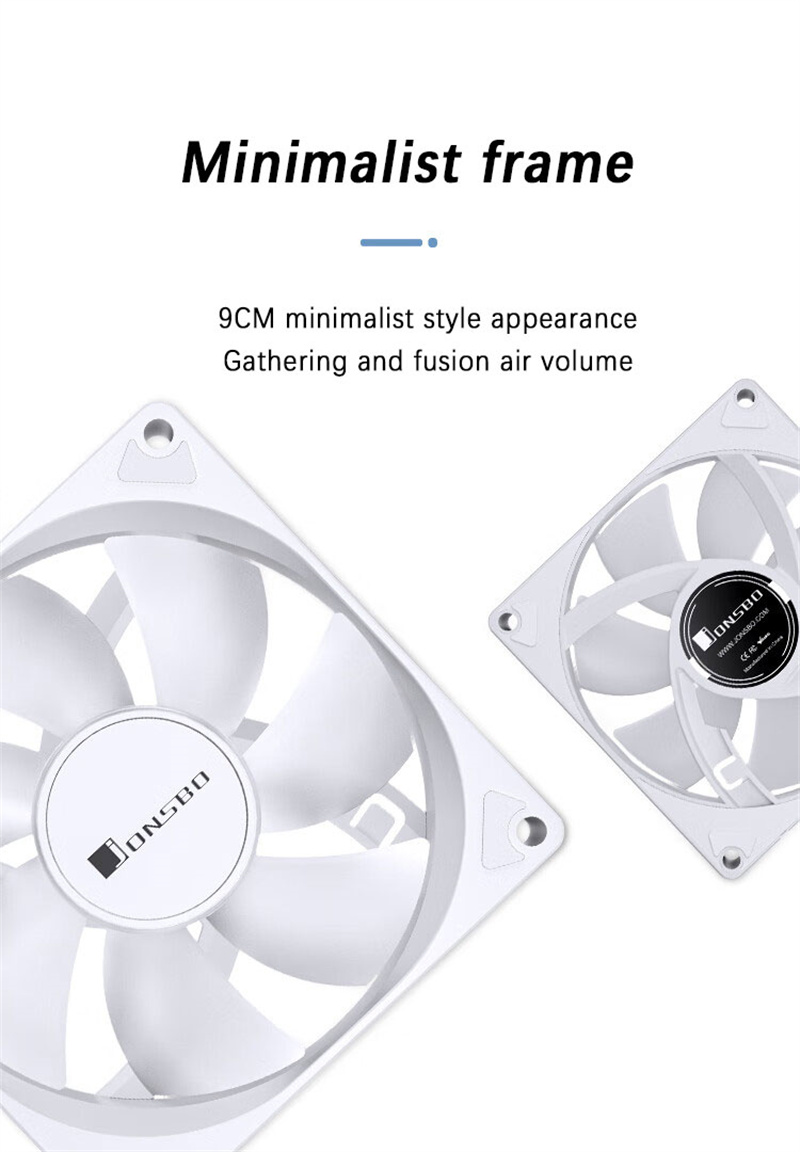 JONSBOSL-92592mmARGBPWMCaseFanMuteMinimalistFansCPUDissipationComputerAccessory-1995894-3