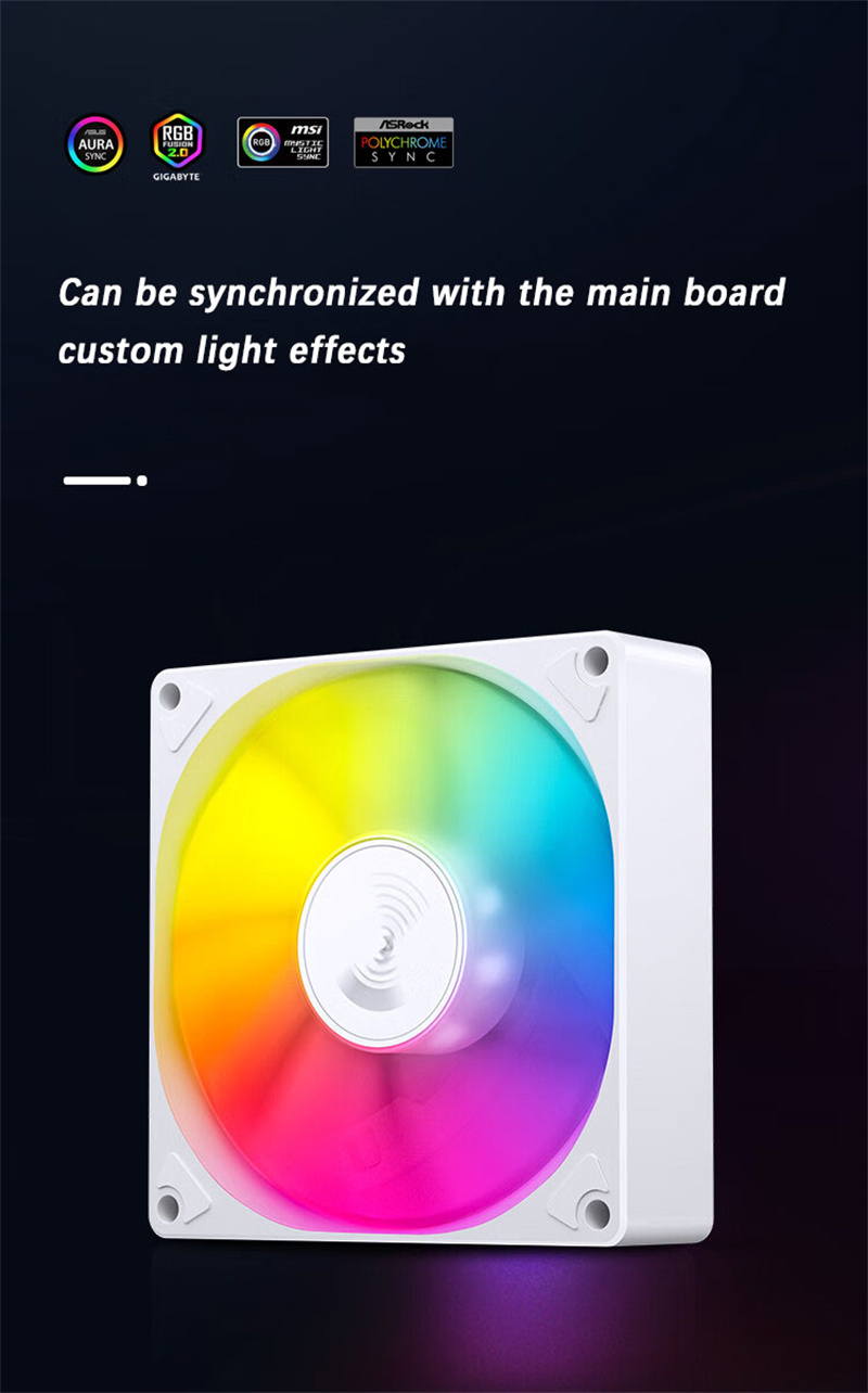 JONSBOSL-92592mmARGBPWMCaseFanMuteMinimalistFansCPUDissipationComputerAccessory-1995894-6