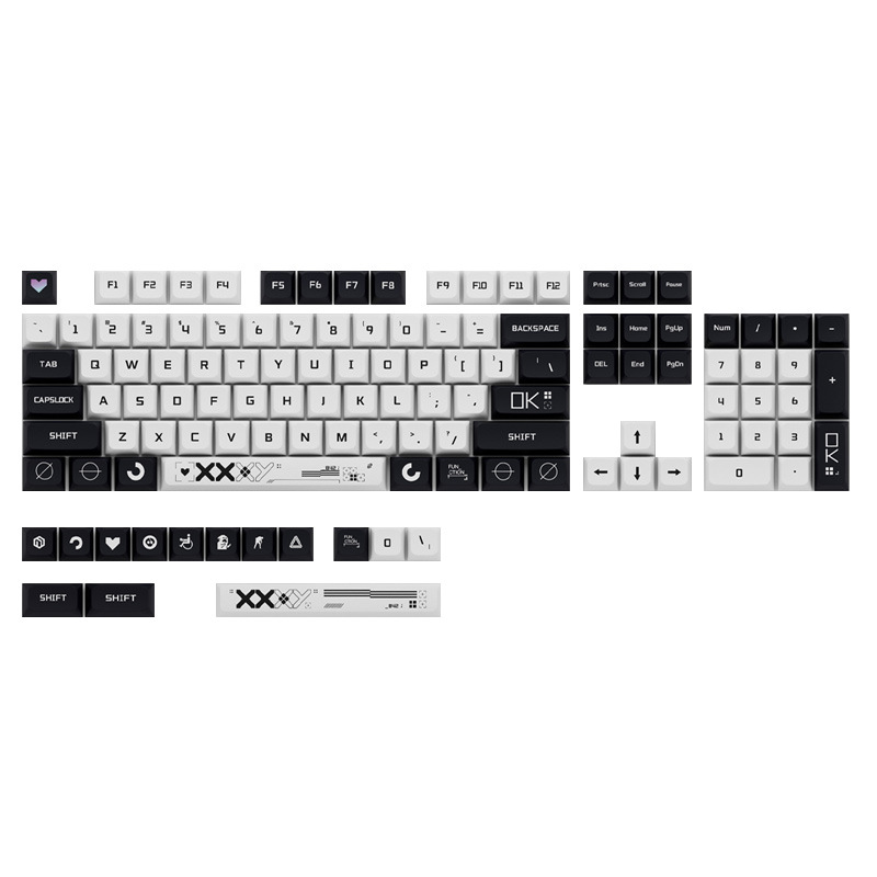 118KeysPrintThemePBTKeycapSetXDAProfileSublimationDIYCustomKeycapsforMechanicalKeyboards-1975167-2