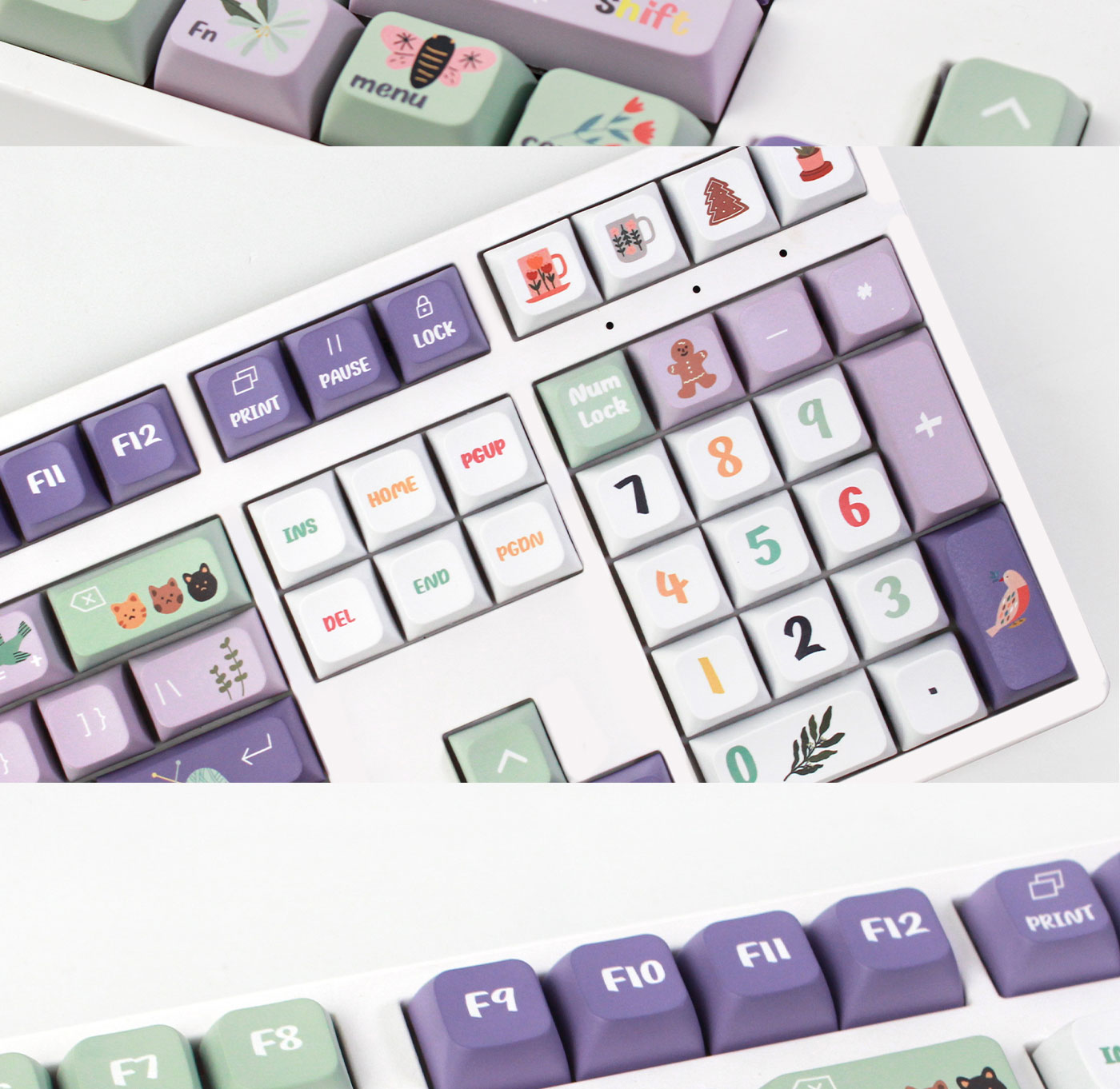 124KeysAMidsummerNightsDreamThemePBTKeycapSetXDAProfileSublimationPurpleKeycapsforMechanicalKeyboard-1988608-6