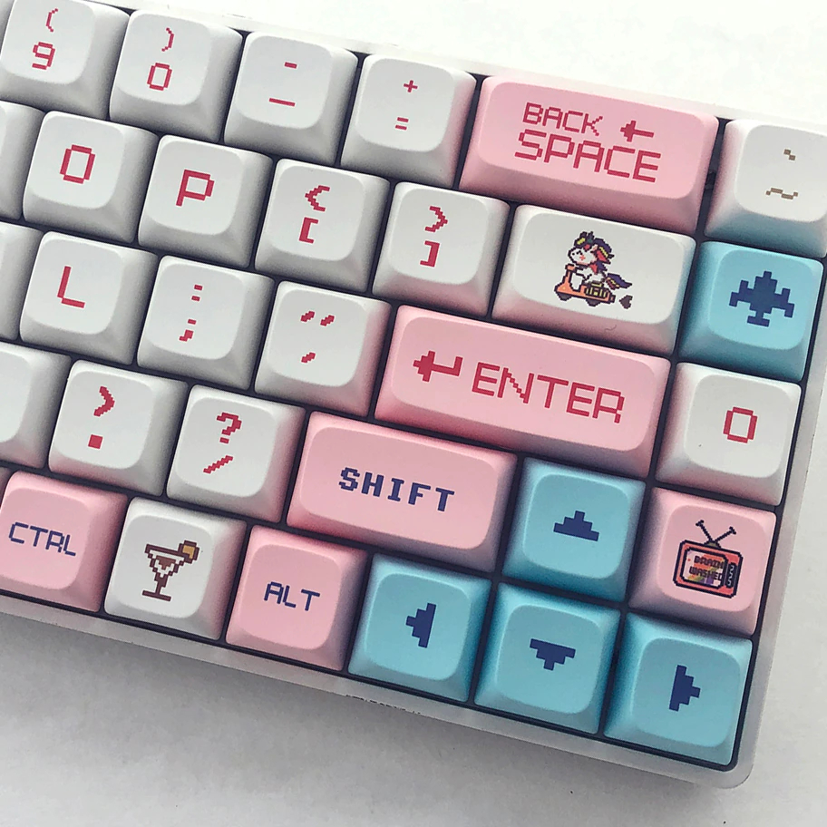 125KeysPixelGamePBTKeycapSetXDAProfileSublimationJapaneseCustomKeycapsforMechanicalKeyboards-1975928-7