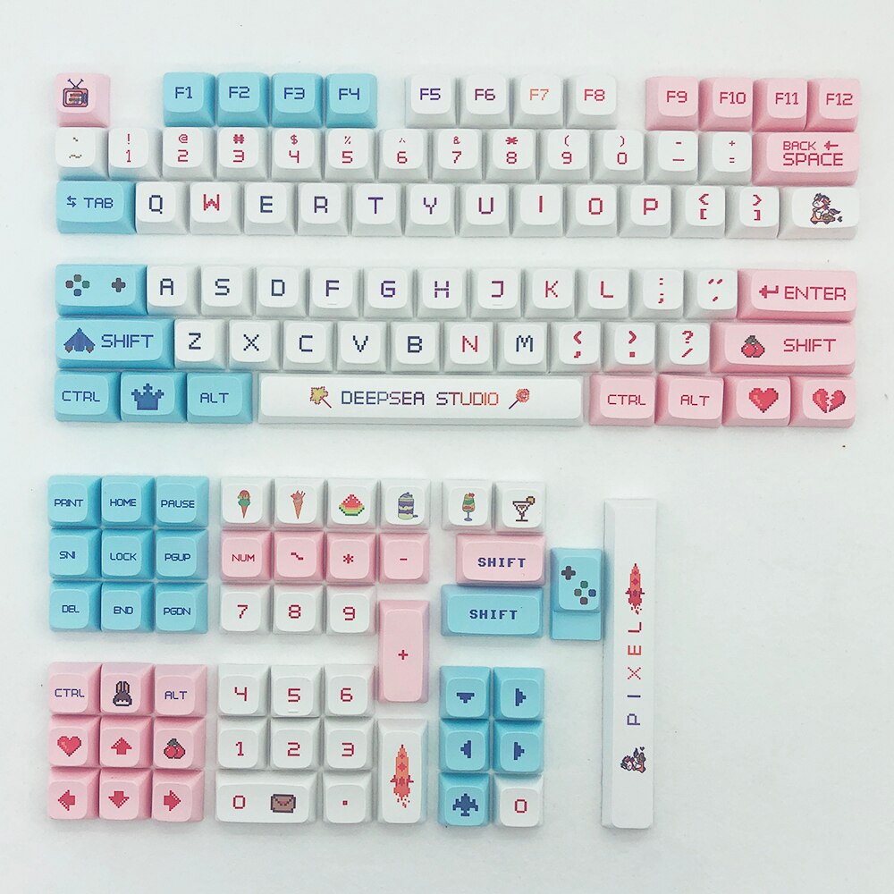 125KeysPixelGamePBTKeycapSetXDAProfileSublimationJapaneseCustomKeycapsforMechanicalKeyboards-1975928-8