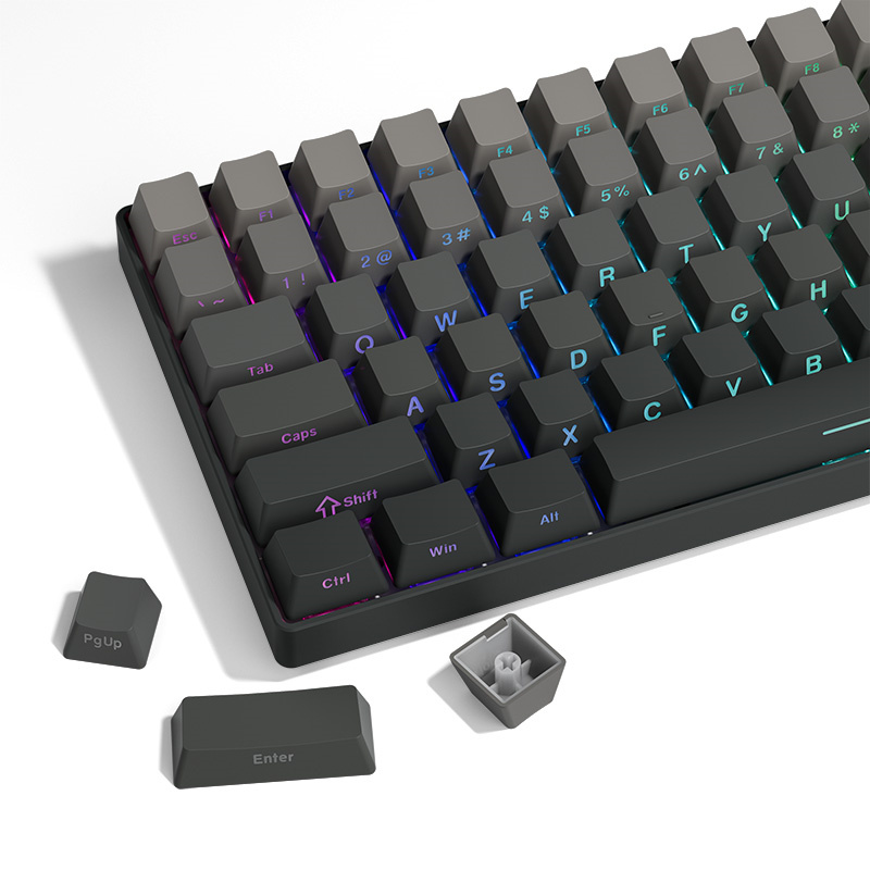 129KeysGradientColorsPBTKeycapSetOEMProfileTranslucentCustomKeycapsforMechanicalKeyboards-2007517-6