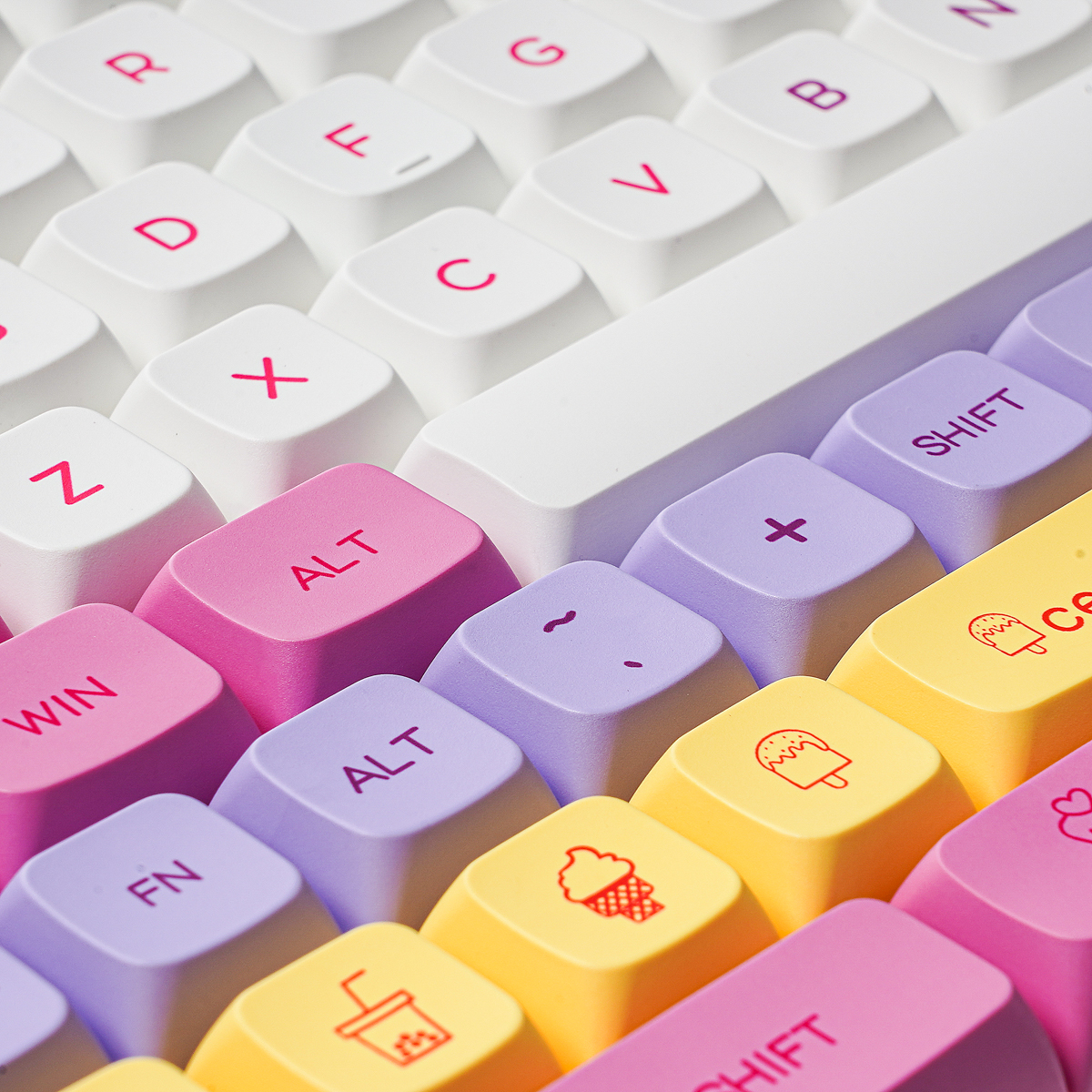 136KeysIceCreamKeycapSetPBTSublimationXDAProfileEnglishJapaneseCustomKeycapsforMechanicalKeyboard-1941577-12