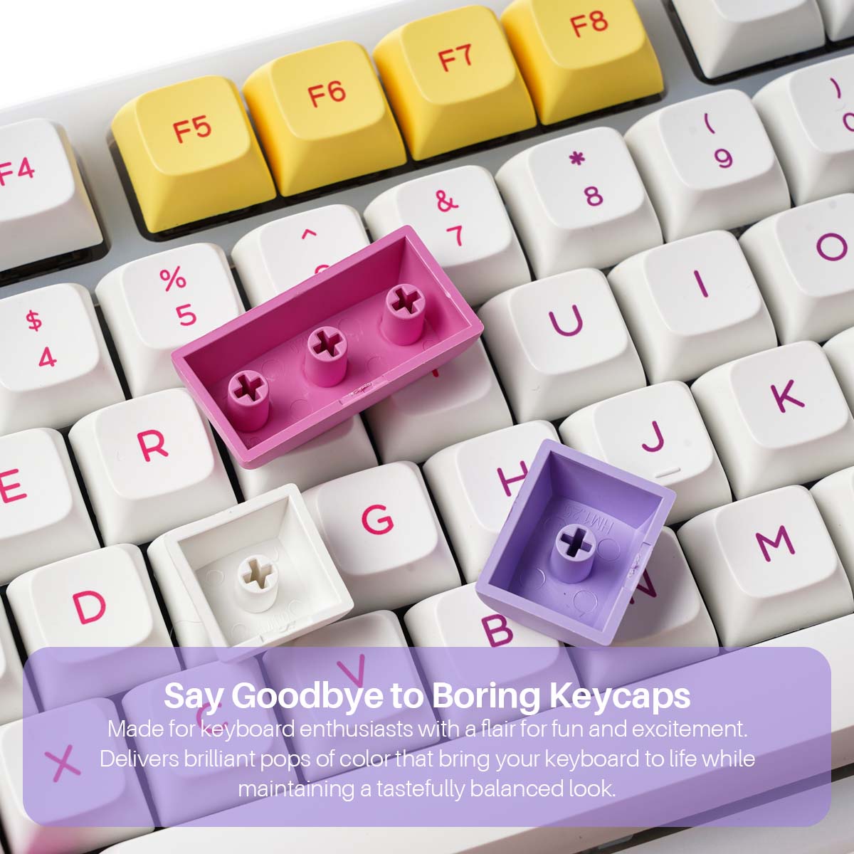 136KeysIceCreamKeycapSetPBTSublimationXDAProfileEnglishJapaneseCustomKeycapsforMechanicalKeyboard-1941577-3