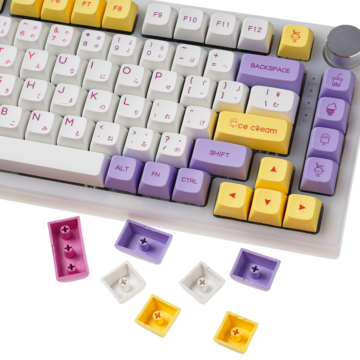 136KeysIceCreamKeycapSetPBTSublimationXDAProfileEnglishJapaneseCustomKeycapsforMechanicalKeyboard-1941577-21