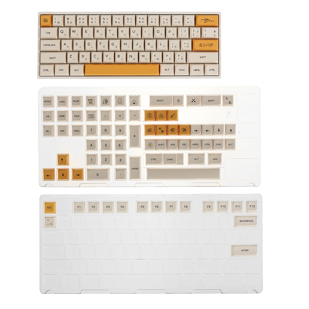 140KeysHoneyMilkPBTKeycapSetXDAProfileSublimationEnglishJapaneseKeycapsforMechanicalKeyboards-1902765-9