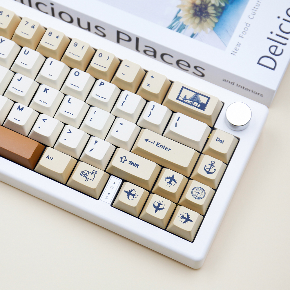 143KeysStampThemeRetroMechanicalKeyboardCapSetCherryProfilePBTSublimationSuitablefor6164687884879698-1987916-3