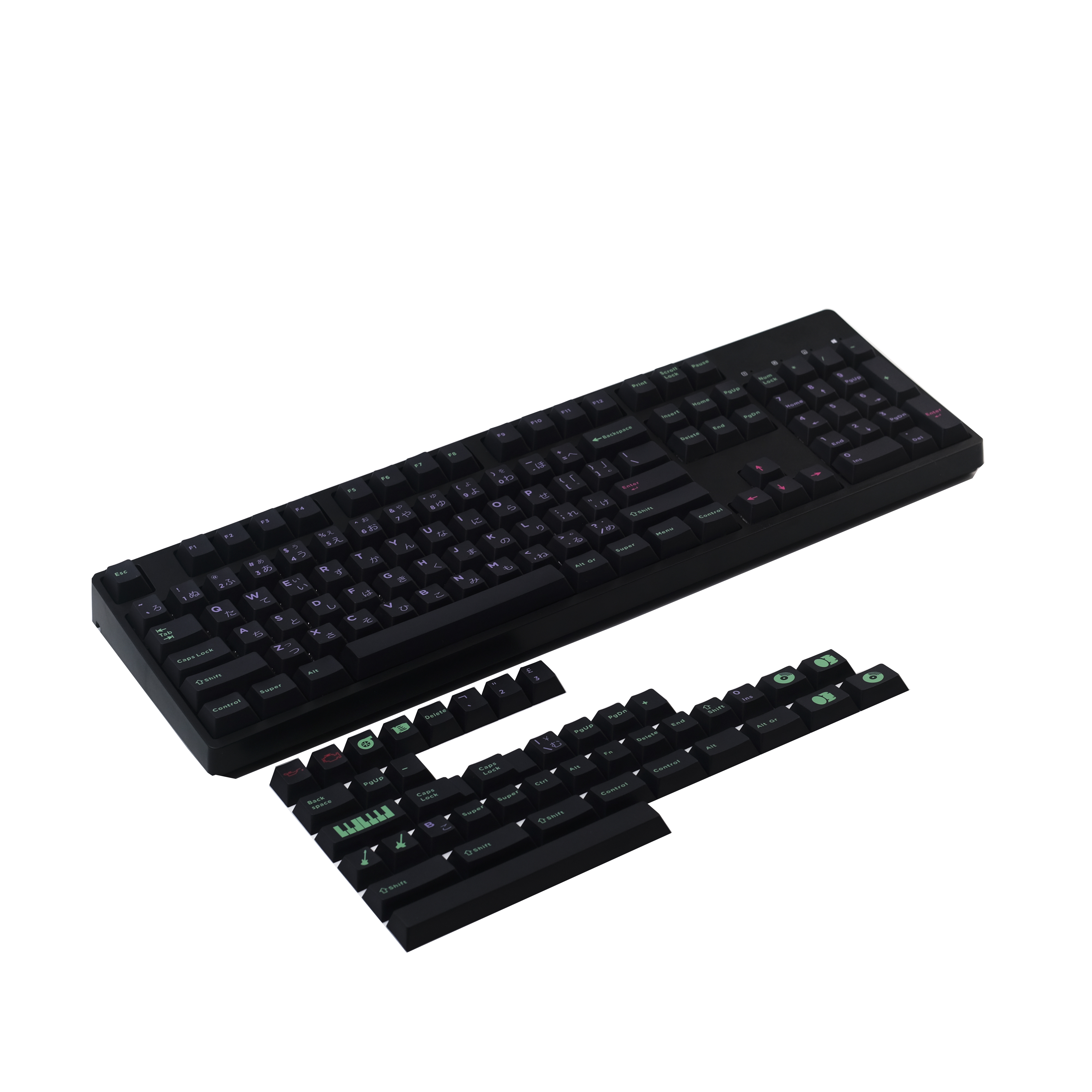 145KeysGMKPOWERCHORDPunkPBTKeycapSetCherryProfileSublimationKeycapsforMechanicalKeyboards-1934930-7