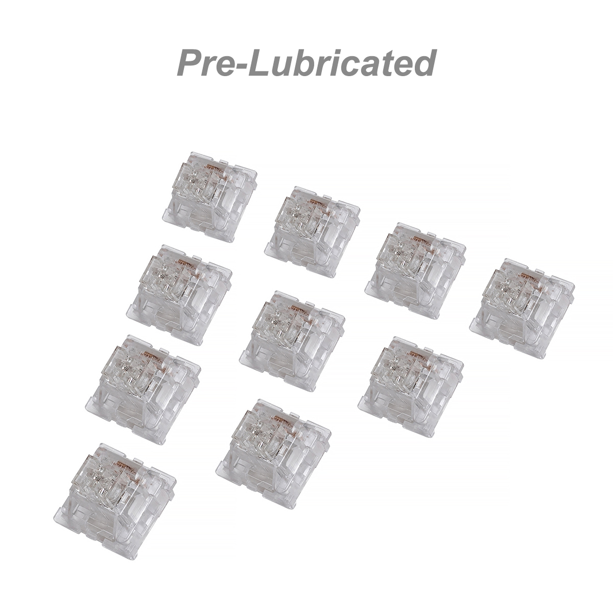 35PcsGAMAKAYCrystalMechanicalSwitch3-PinPrelubricateLinearSwitchforDIYMechanicalGamingKeyboard-1943818-5