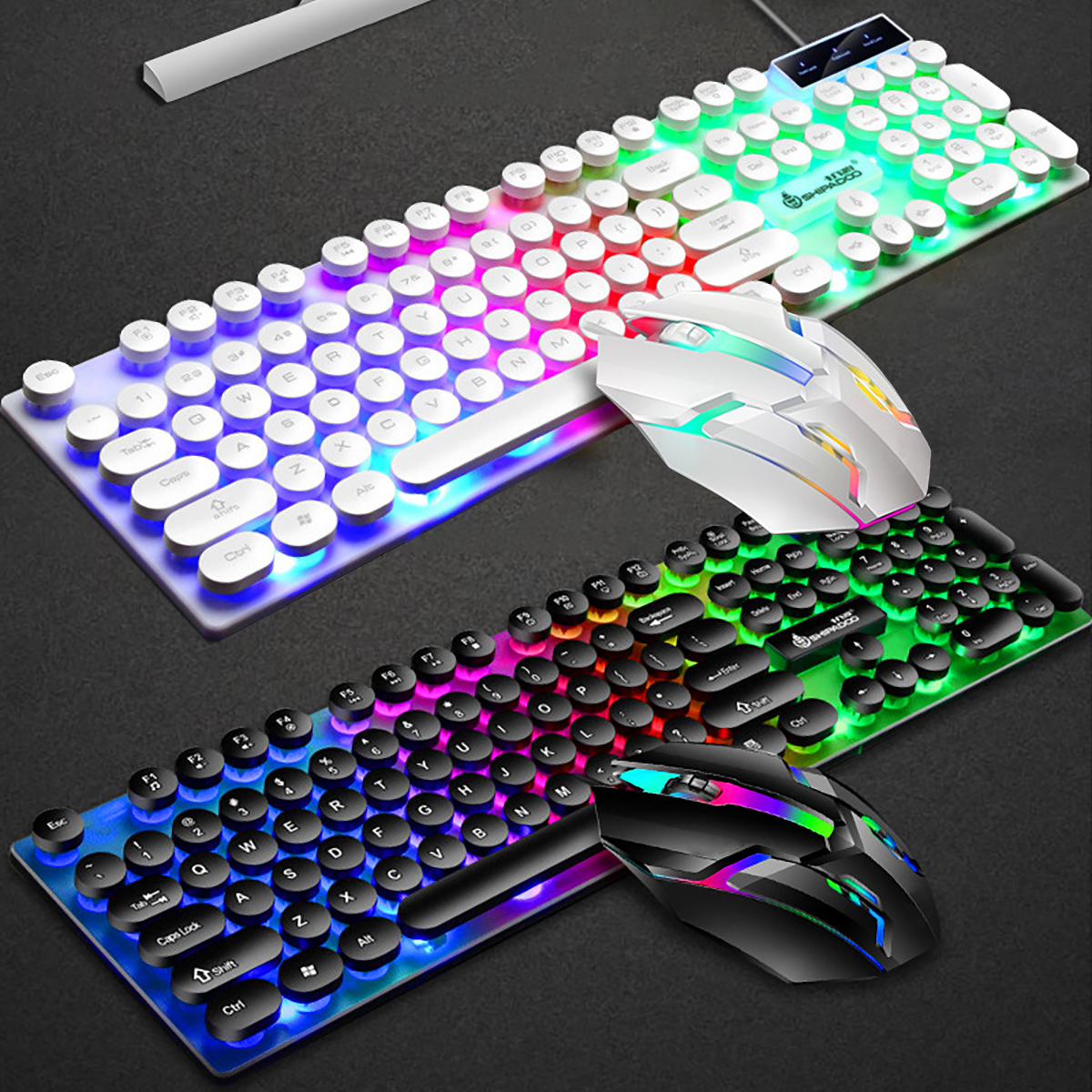 4-in-1KeyboardMouseHeadsetMousePadSet4PcsGamingKit104KeysLEDbreathingBacklightMechanicalFeelGamingKe-1865526-13