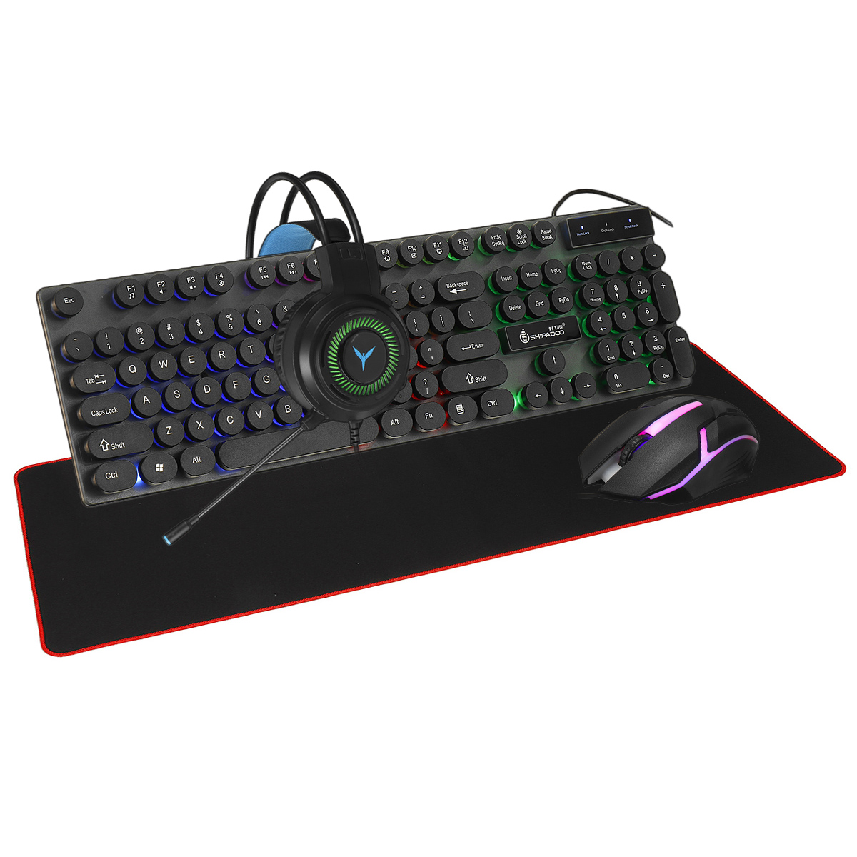 4-in-1KeyboardMouseHeadsetMousePadSet4PcsGamingKit104KeysLEDbreathingBacklightMechanicalFeelGamingKe-1865526-14