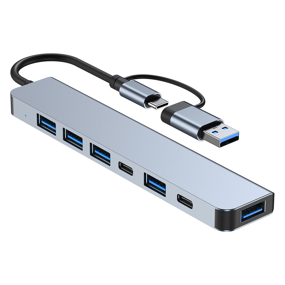 7in1Type-CDockingStationUSB-CHubSplitterAdaptorwithUSB-CUSB305GbpsMultiportHubforPCLaptop3020Port-1966599-6