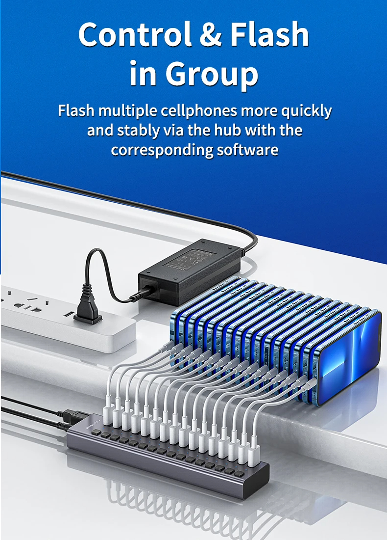 AKASISHS-716MG16-in-1USB30HubHighSpeed5GbpsSplitterAluminumAlloyDockingStationwithIntegratedIndepend-2014599-3