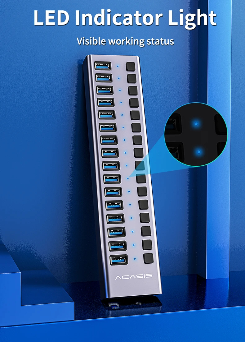 AKASISHS-716MG16-in-1USB30HubHighSpeed5GbpsSplitterAluminumAlloyDockingStationwithIntegratedIndepend-2014599-6
