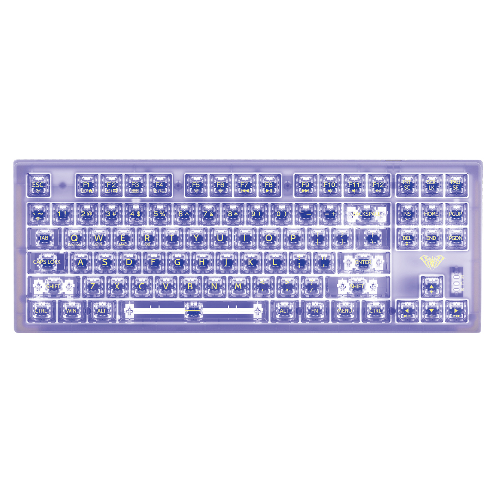 AULAF2183MechanicalKeyboardRGB87KeysHotswapbluetoothWired24GTripleModeKeyboardTransparentKeycapKeybo-1986087-18