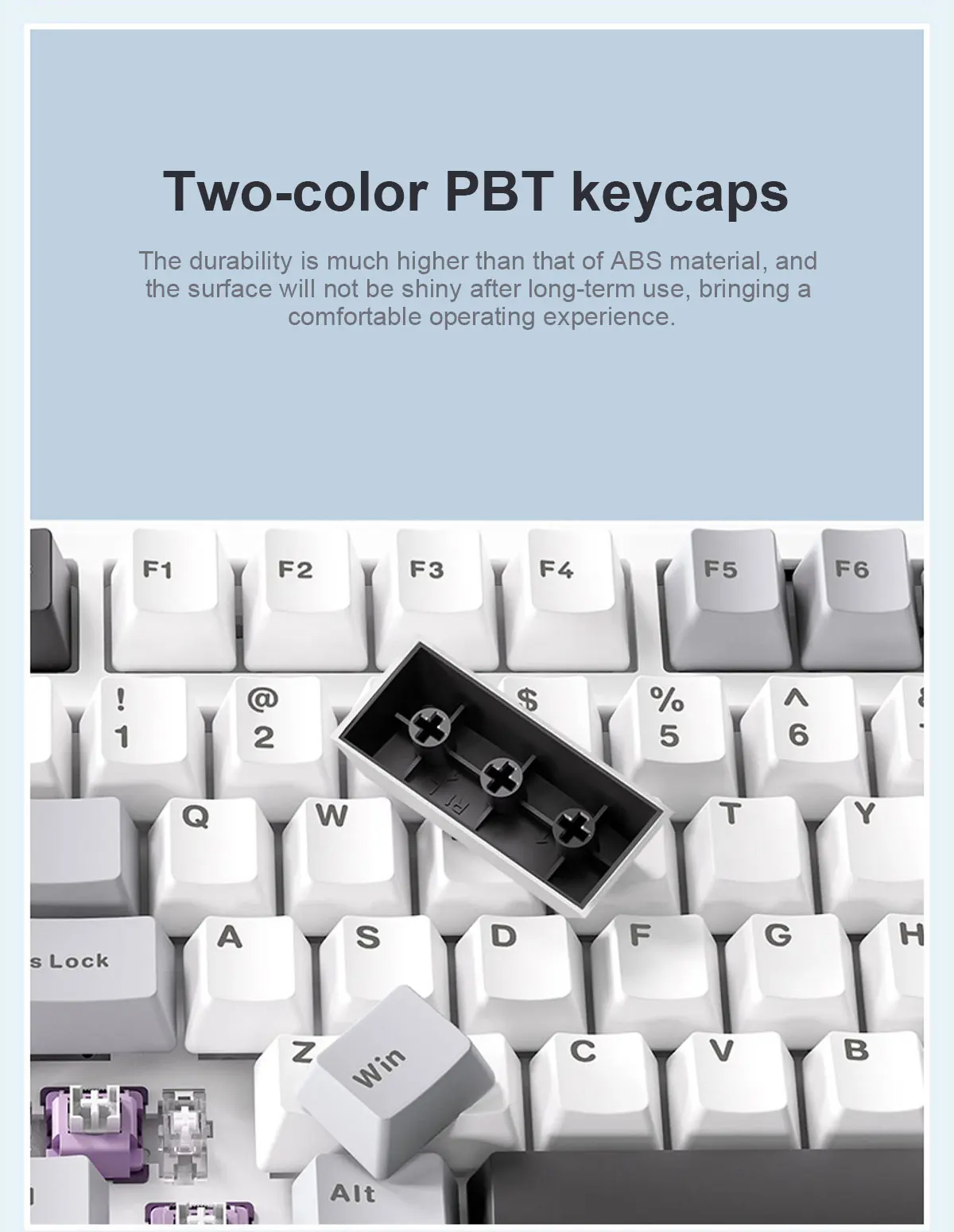 AulaF99MechanicalGamingKeyboard99KeysTri-modeHotSwappablePBTTwo-ColorKeycapBT24GType-CGasketRGBCusto-2013521-10