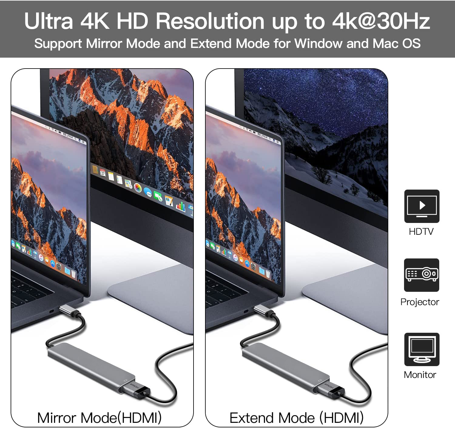Bakeey6-in-1USB-CHubAdapterHDMI4K30HzUSB30USB-CDockingStation100WPDChargingSDReaderWitchSplitterforA-1986552-3