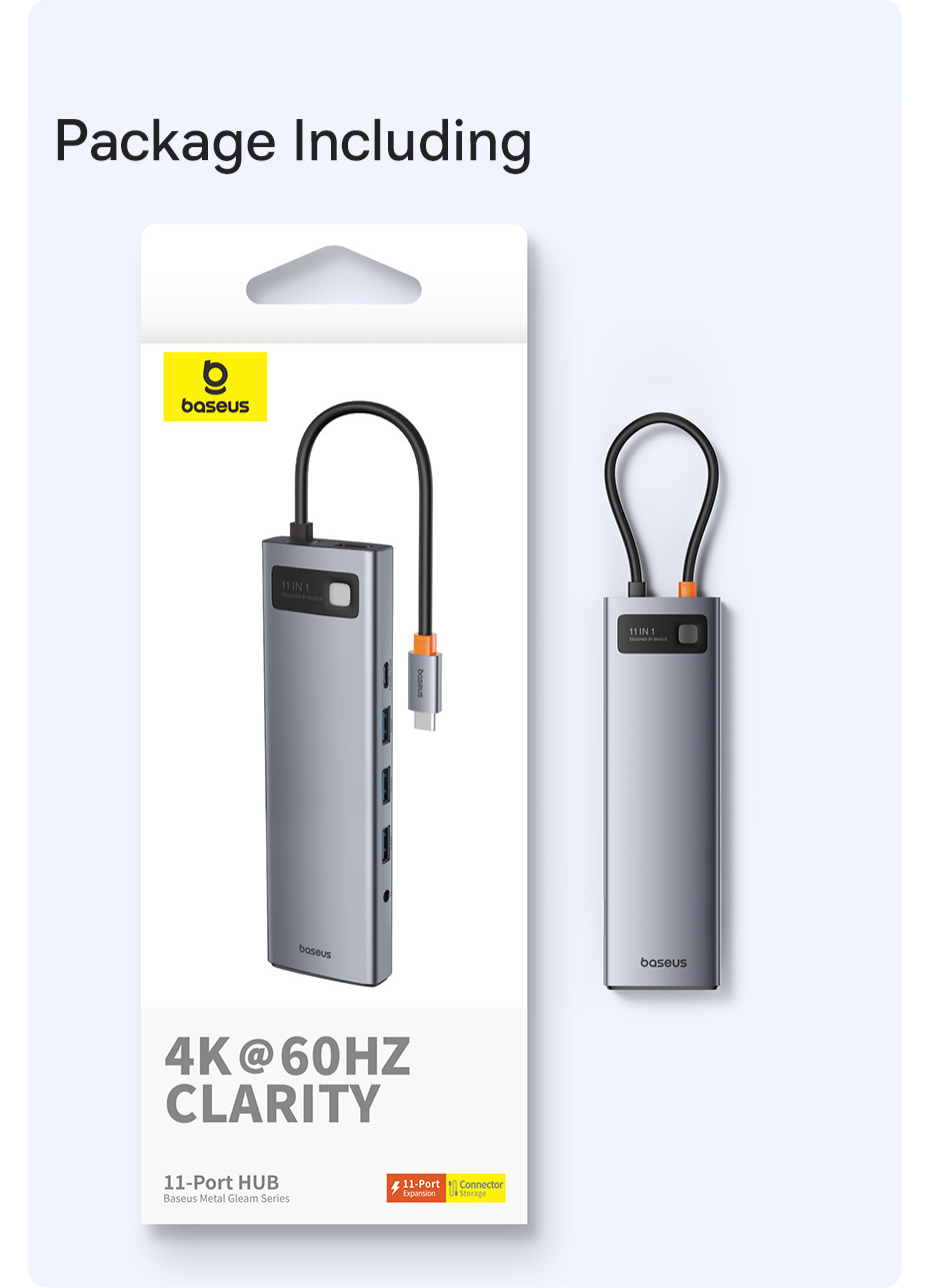 BaseusMetalGleamSeries11-in-1Type-CDockingStationUSBAdapterwithUSB20USB303PD100WUSB-CHDMIVGARJ45SDTF-1996180-21