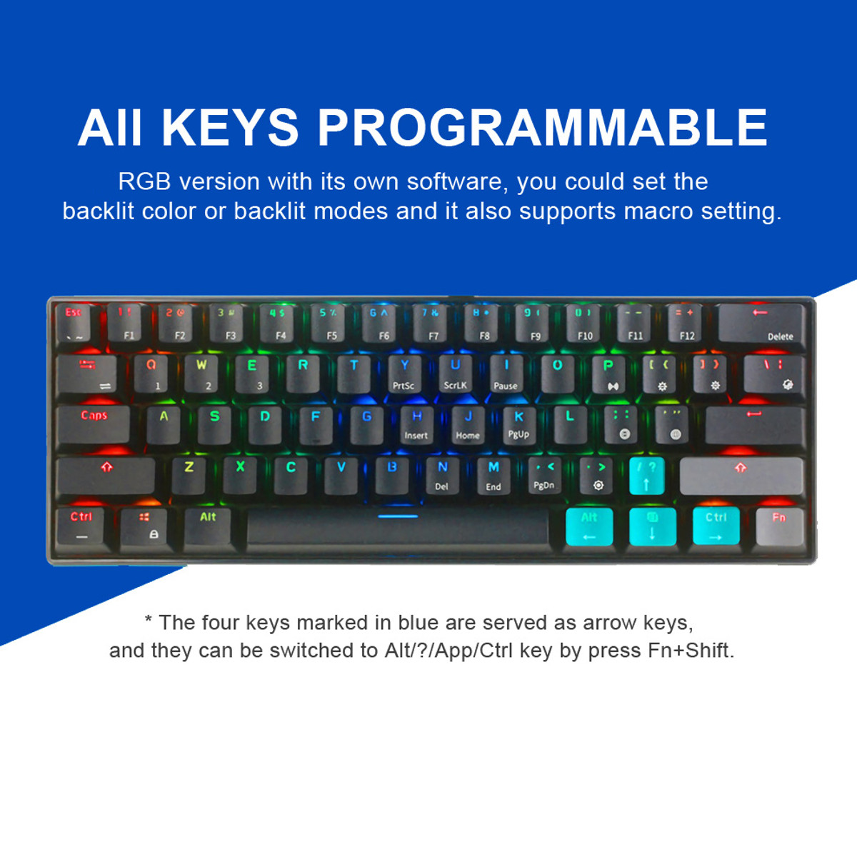 BrownSwtichRoyalKludgeRK61MechanicalKeyboard61Keysbluetooth50WiredDualModeRGBGamingKeyboard-2000674-4