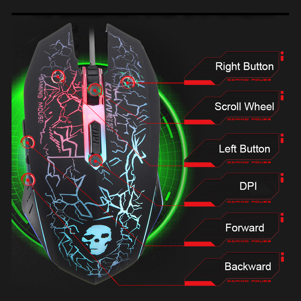 ColorfulBacklightUSBWiredGamingKeyboard2400DPILEDGamingMouseCombowithMousePad-1267321-4