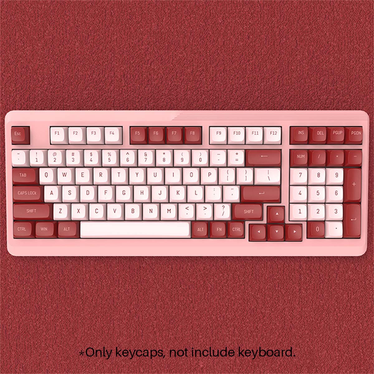 CoolKiller148KeysRedBeanSummerSkyBlossomPinkBananaMilkDarkGoldWhiteSnowKeycapSetPBTDoubleColorInject-1954030-6