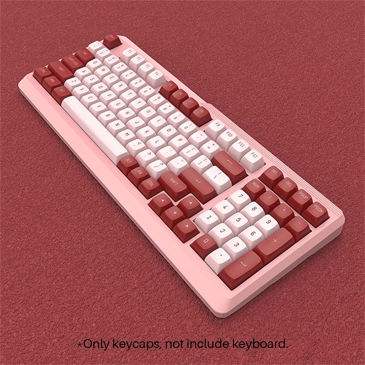 CoolKiller148KeysRedBeanSummerSkyBlossomPinkBananaMilkDarkGoldWhiteSnowKeycapSetPBTDoubleColorInject-1954030-8