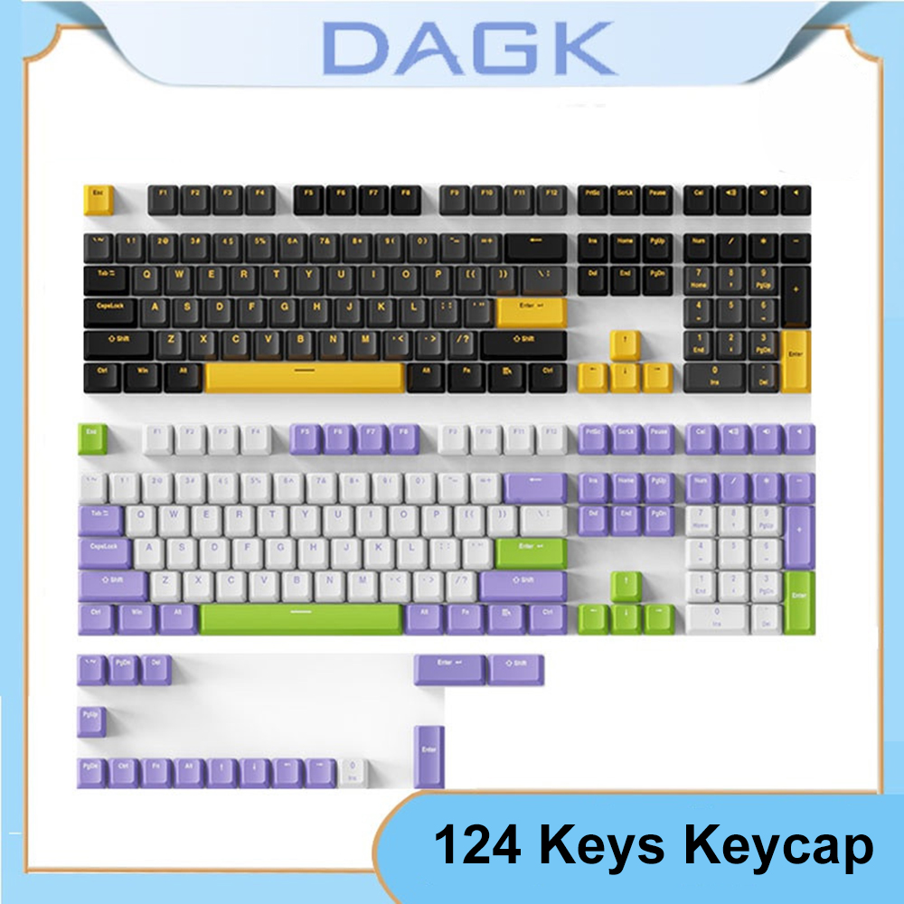 DAGK124KeysBlackGoldBauhiniaPBTKeycapSetOEMProfileTwoColorInjectionMoldingCustomKeycapsforMechanical-1937762-1