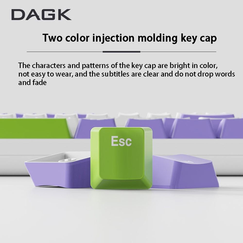 DAGK124KeysBlackGoldBauhiniaPBTKeycapSetOEMProfileTwoColorInjectionMoldingCustomKeycapsforMechanical-1937762-7