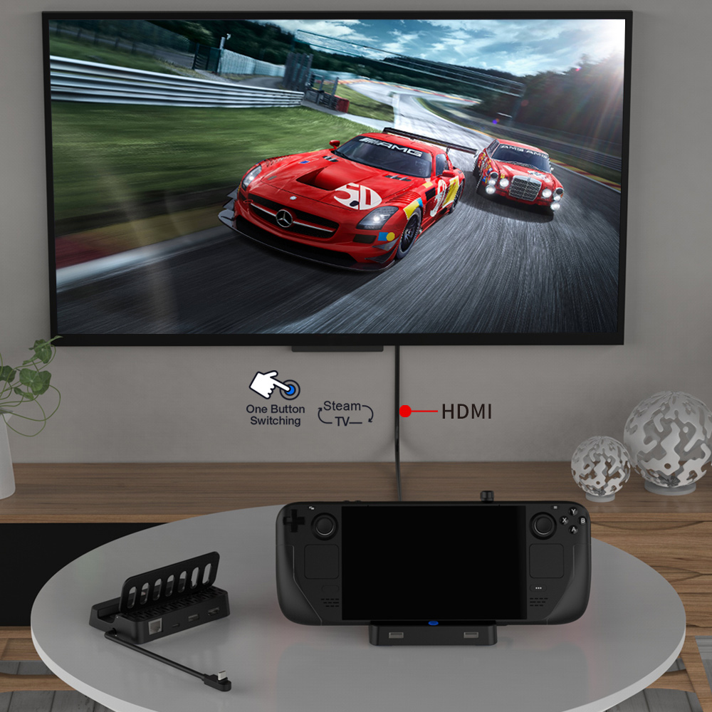 DOBE6in1DeckDockingStationTVConverterDockwithUSB30PDUSB-CHDMIRJ45forSteamDeckConsole-1998042-6