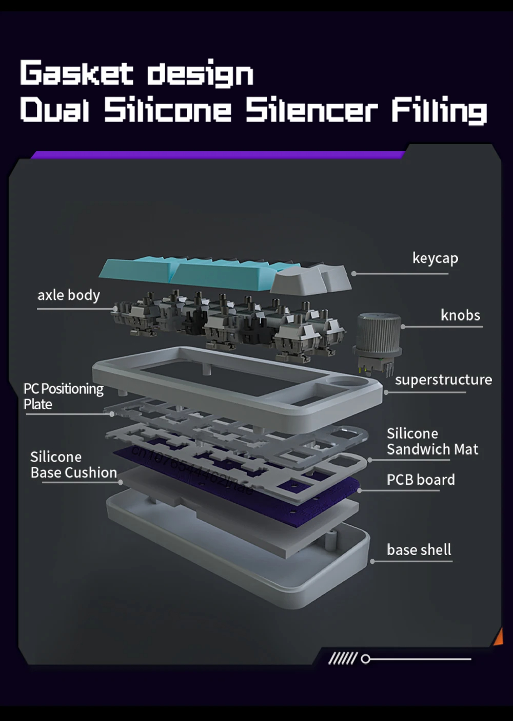 DarmosharkSK16QMKMechanicalKeyboardGasket16keysRGBTriple-ModeMiniMechanicalKeyboardFull-KeyHot-Swapp-2006837-8