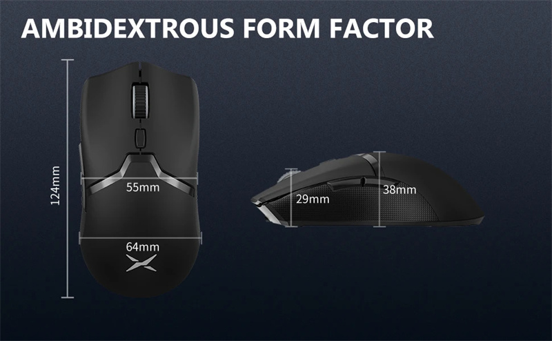 DeluxM800ProWirelessGamingMousePAW3395Tri-mode26000DPIRechargeableE-sportsMiceLightweight69gwith6Pro-2013458-4