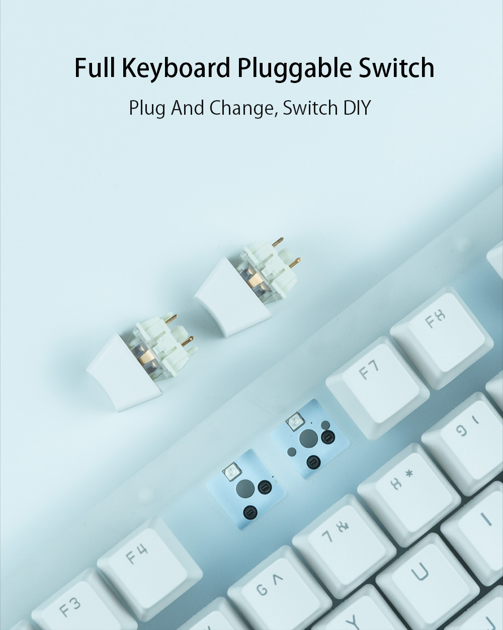 GAMAKAYK87MechanicalKeyboard87KeysHotSwappableType-CWiredUSB31NKROTranslucentGlassBaseGateronSwitchA-2008502-8