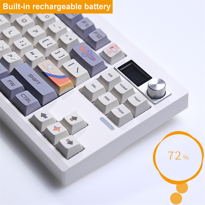 GMK87Tri-modeMechanicalKeyboardGasketKitHotSwappableRGBBlacklitType-CWiredbluetooth24GWirelessProgra-2005955-14