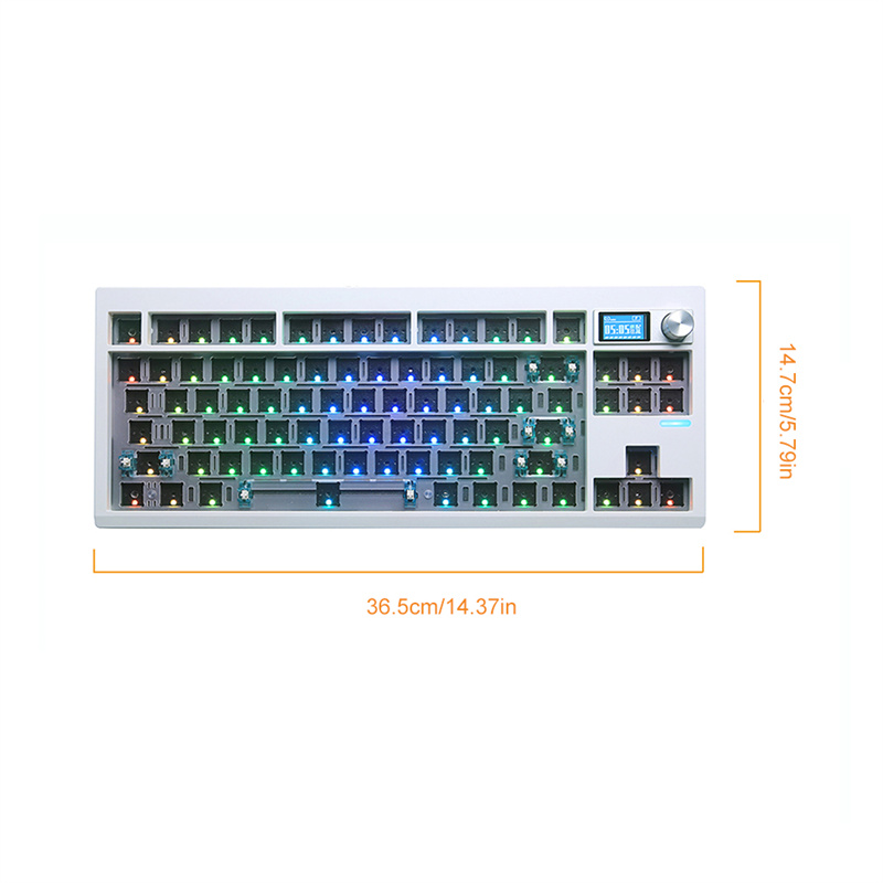 GMK87Tri-modeMechanicalKeyboardGasketKitHotSwappableRGBBlacklitType-CWiredbluetooth24GWirelessProgra-2005955-16