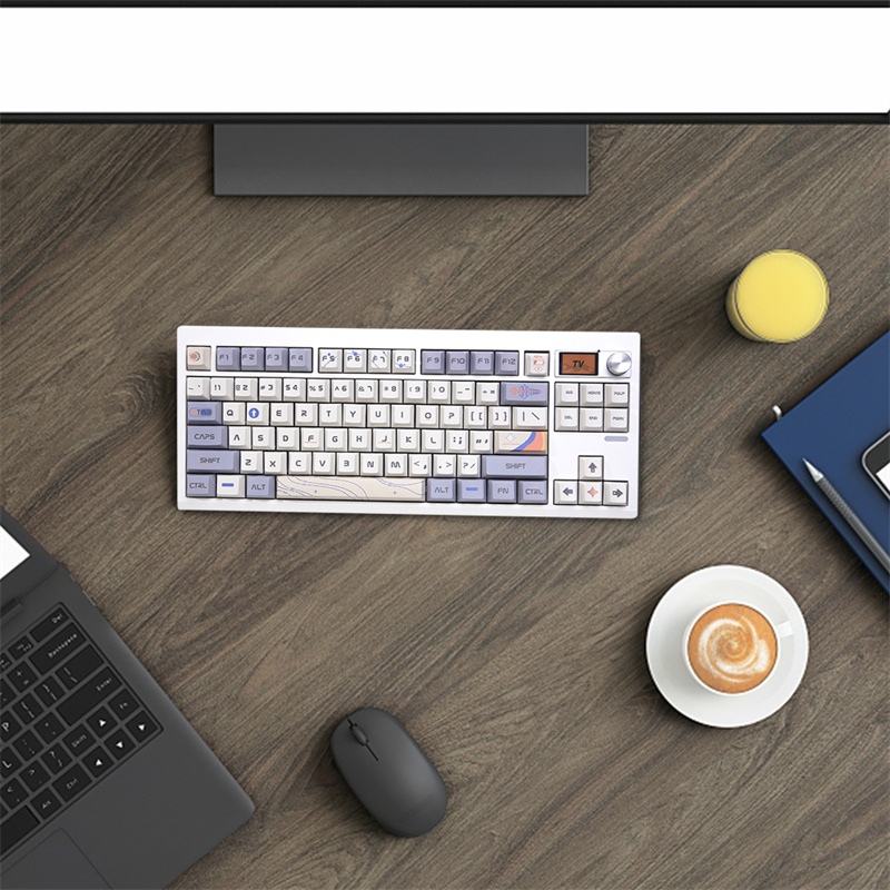 GMK87Tri-modeMechanicalKeyboardGasketKitHotSwappableRGBBlacklitType-CWiredbluetooth24GWirelessProgra-2005955-7
