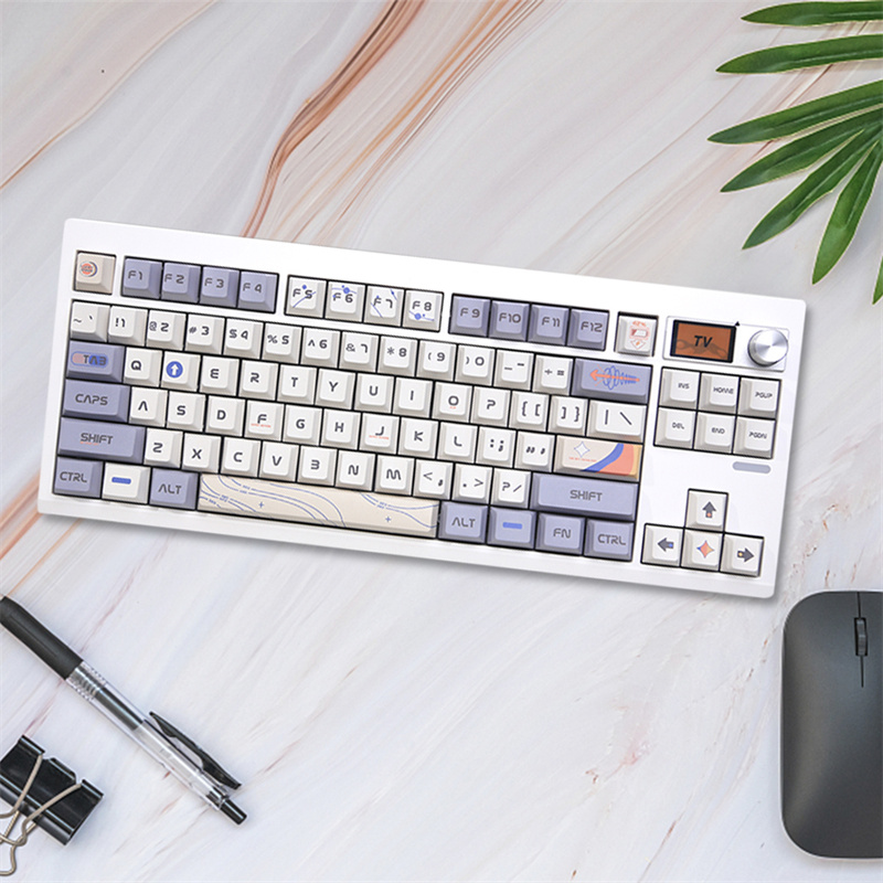 GMK87Tri-modeMechanicalKeyboardGasketKitHotSwappableRGBBlacklitType-CWiredbluetooth24GWirelessProgra-2005955-8