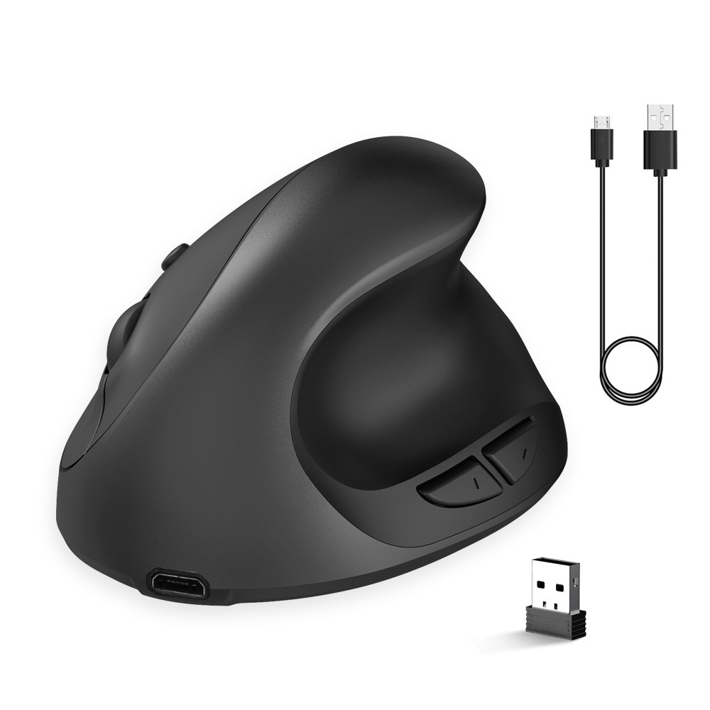 HXSJ24GHzWirelessMouseRechargeableErgonomic800-2400DPIAdjustableSilentClickBuilt-in600mAhBatteryMicr-1979133-1