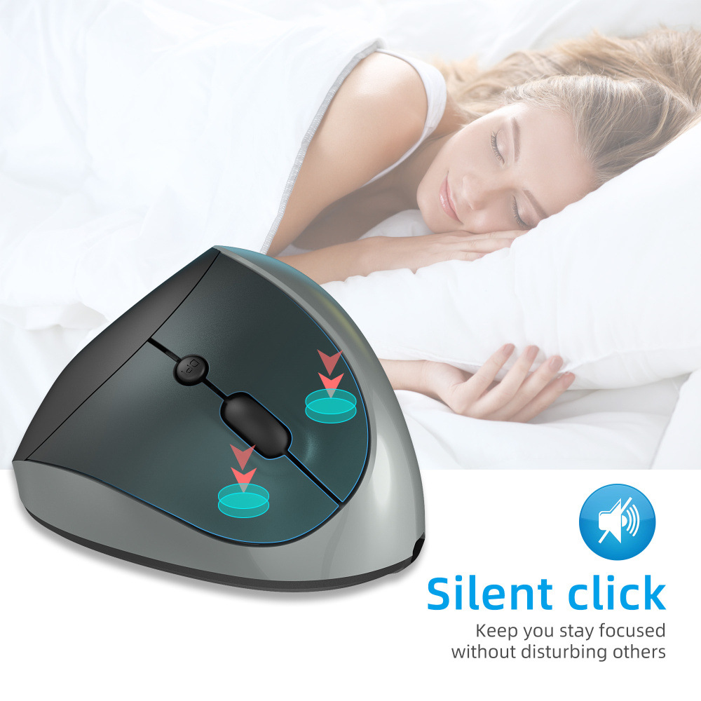 HXSJ24GHzWirelessMouseRechargeableErgonomic800-2400DPIAdjustableSilentClickBuilt-in600mAhBatteryMicr-1979133-6