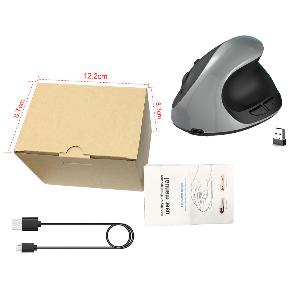 HXSJ24GHzWirelessMouseRechargeableErgonomic800-2400DPIAdjustableSilentClickBuilt-in600mAhBatteryMicr-1979133-9